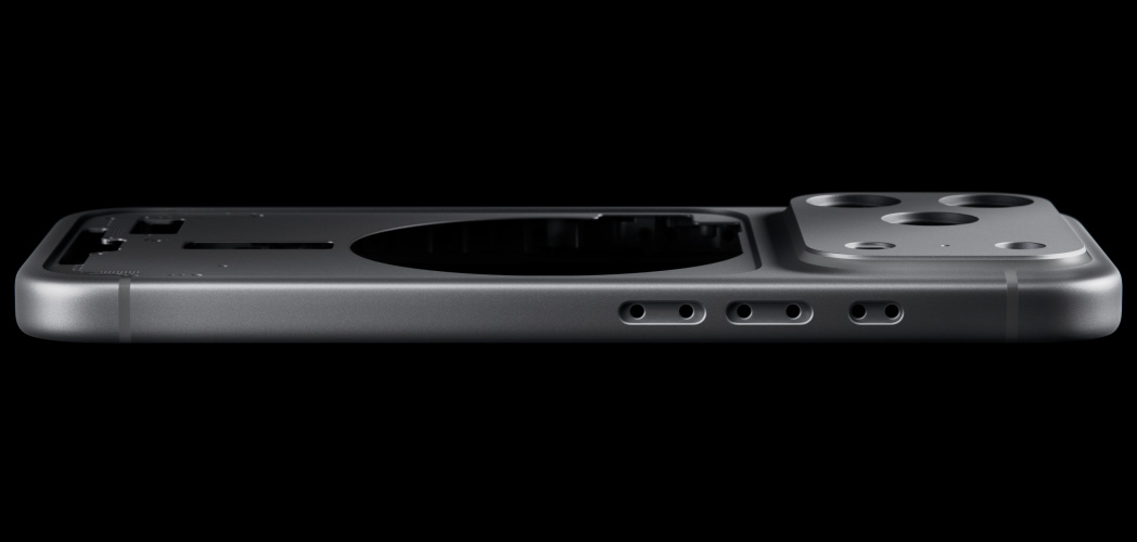 iPhone 17 Pro aluminum unibody detail