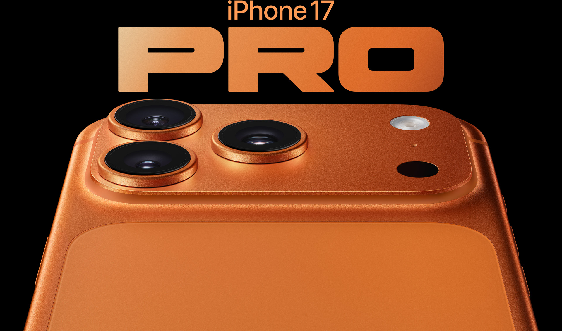 iPhone 17 Pro in Cosmic Orange